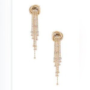 Christian Siriano Glass Stone Tassel earrings